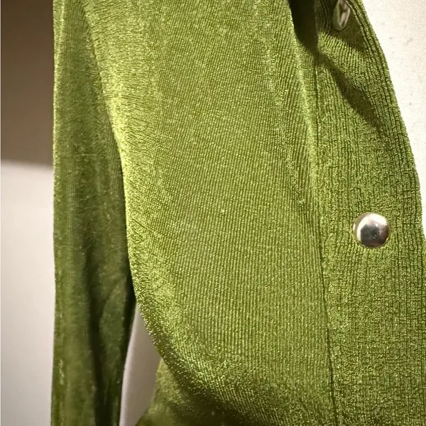 Princess Polly | Green Button-Up Long Sleeve Top - Image 4
