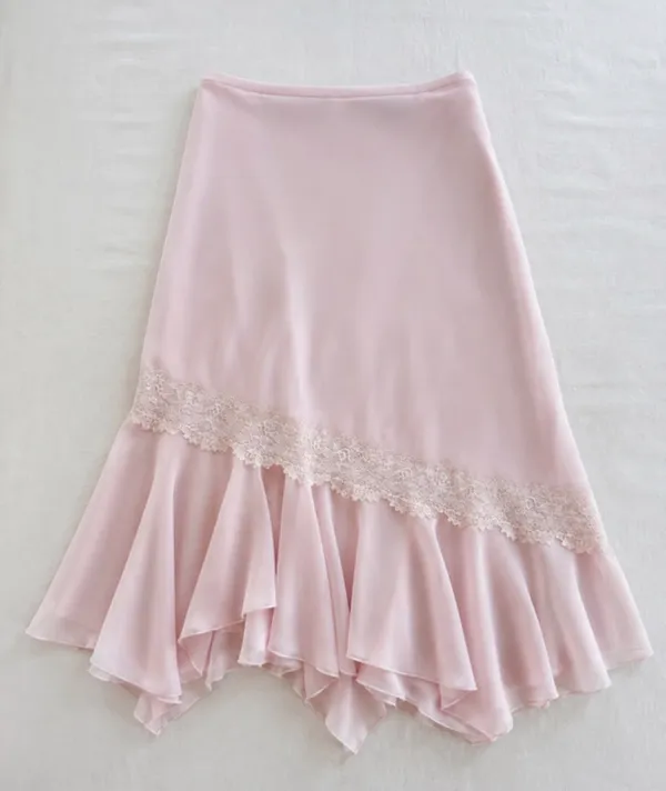 White Fox Boutique midi skirt Pink Size M - Image 4