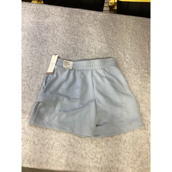 CALIA Womens Sandwash Scuba Cargo Shorts Pale Blue‎ High Rise XS WAX15207 - Image 4