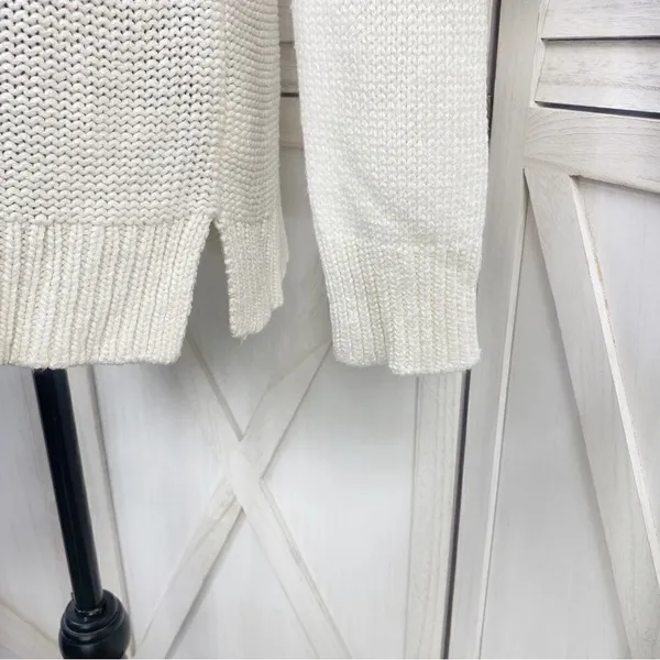 Apt. 9 Chunky Multi Knit Crew Neck‎ Tunic Sweater Cream Winter White XL - Image 6