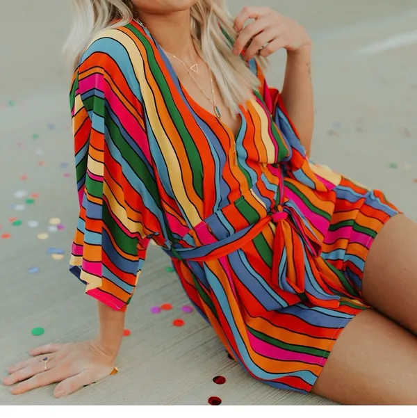 BuddyLove Striped Romper - Image 2