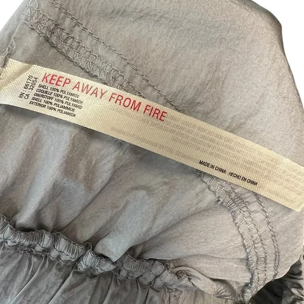 Free‎ People Movement Way Home Joggers Pants Nylon Windbreaker Gray Size Small - Image 11
