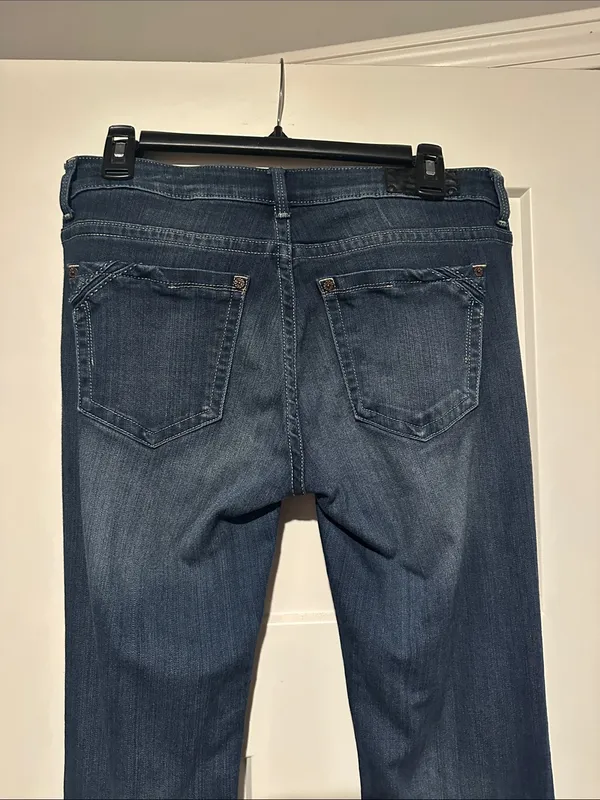 Buckle Black dark wash boot cut blue jeans - Image 7