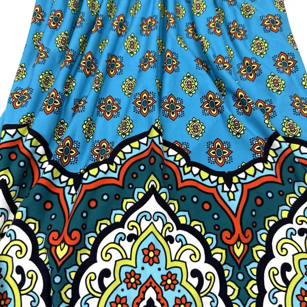 Muse Boston Proper Size 6 Empire Waist‎ Dress 3/4 Sleeves Boho Knit Colorful - Image 5