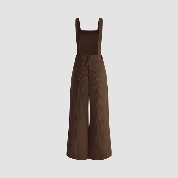 COMMENSE Rapture Corduroy Overalls COLOR - Brown Size Large NWT Sold Out Online - Image 2