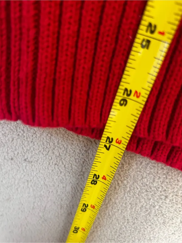 GAP Red Cable-Knit Crew Sweater - Image 6
