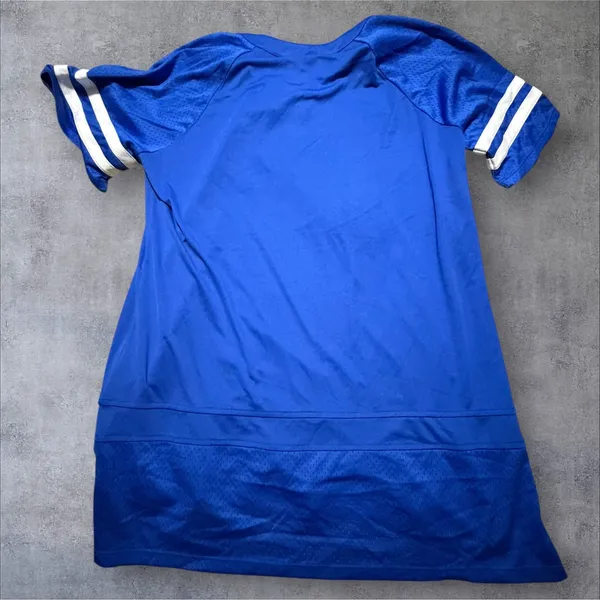 NFL Team Apparel Los Angeles Rams Lace Up Jersey Dress Blue Womens XL - Image 2