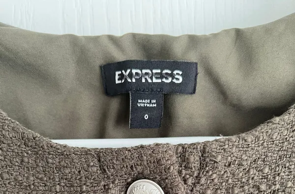 Olive Tweed Romper - Image 3
