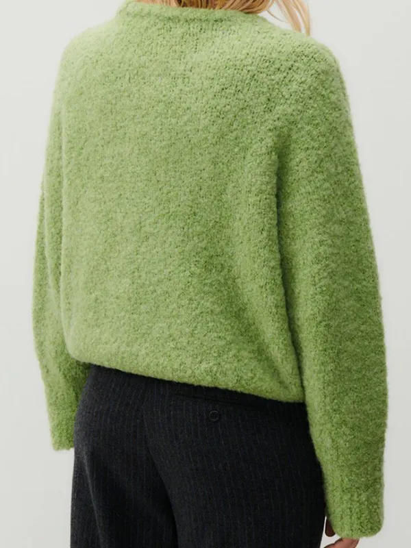 American Vintage Women's Zolly Jumper Wool Sweater in Spring Green Size XS/S - Image 3