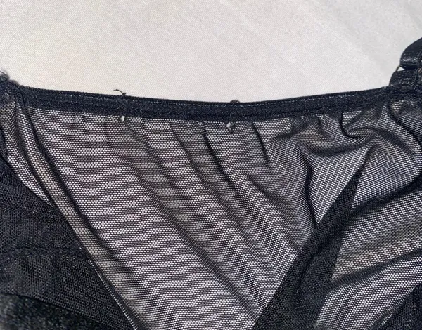 black mesh bustier mini dress - Image 3
