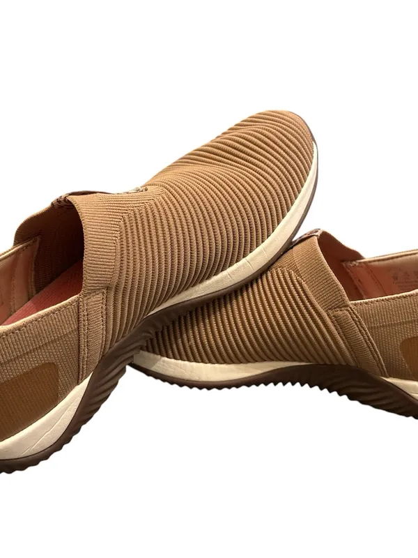 Ryka Women's Tan Slip-On Knit Sneakers with Leopard Accent,Size 9,Used Twice - Image 6