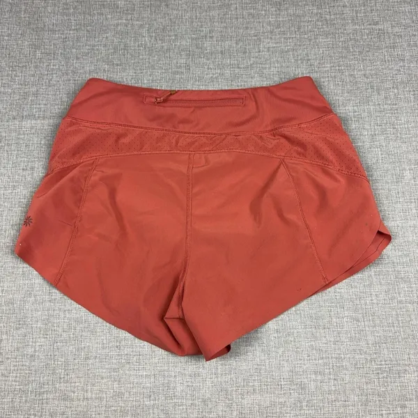 Athleta Run With It Shorts Womens XS Orange Running 3.5in Lined Athletic Gym - Image 6