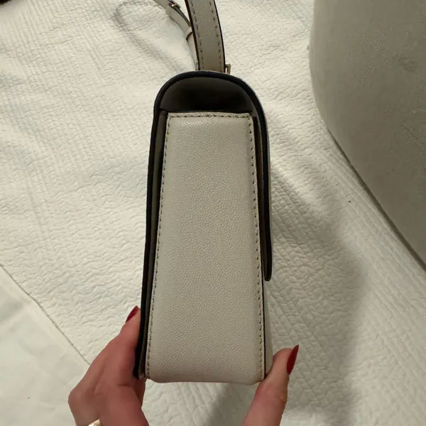 Marc Jacobs Ivory Crossbody Bag with Gold Accent - Image 3