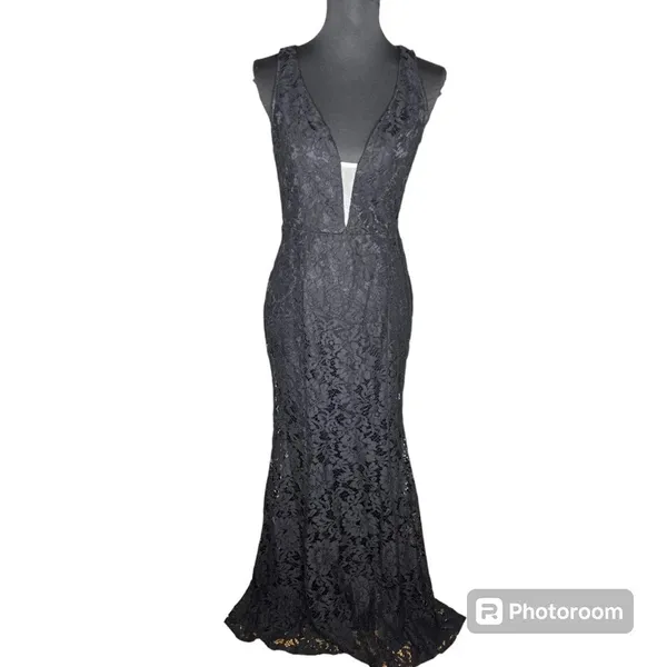 Lulus Everly Black‎ Lace Maxi Dress - Image 2