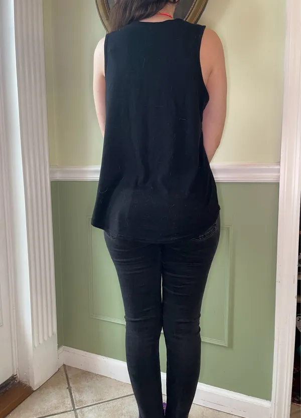 Black muscle tank top Size M - Image 2