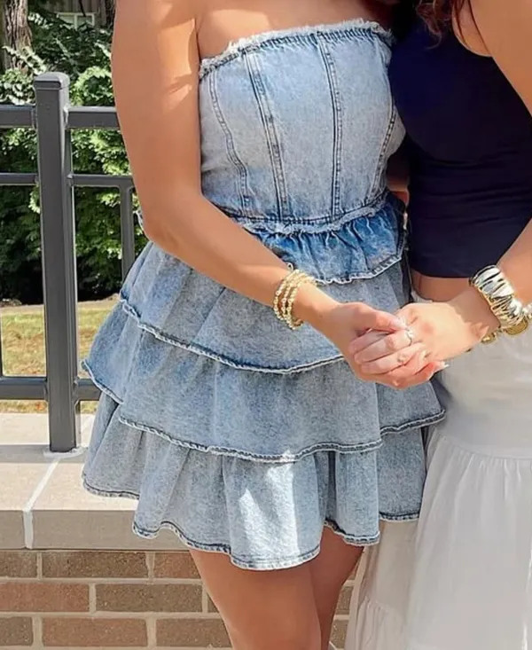 Denim Dress Forever 21 - Image 2