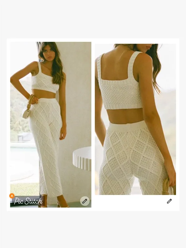Sabo Skirt Venti Cream Sweater Pants - Image 3