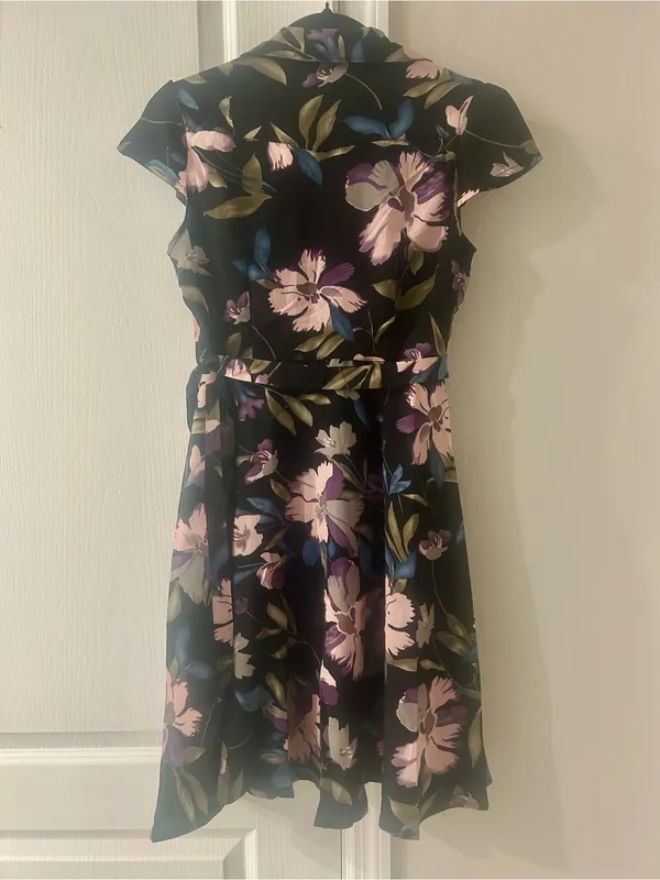 Vintage Floral Print Dress Size Small - Image 7
