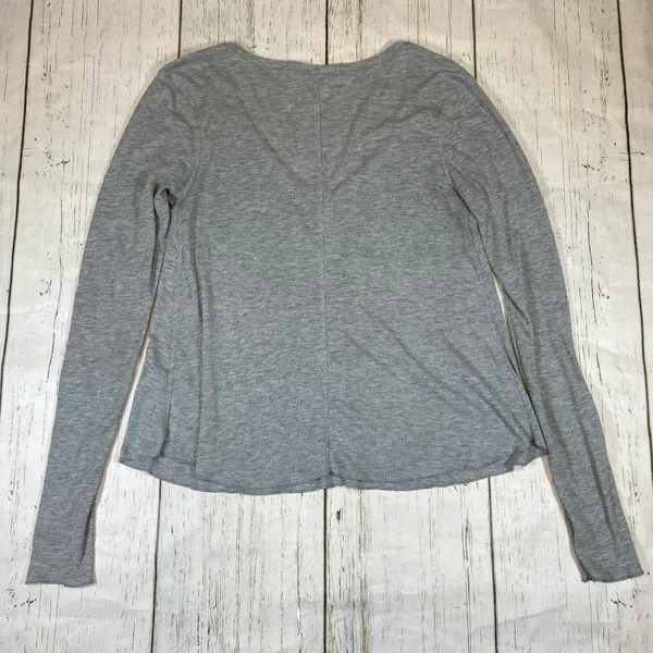 Free People Intimately Rock The Boat Long Sleeve Ribbed V Neck Shirt - Image 5