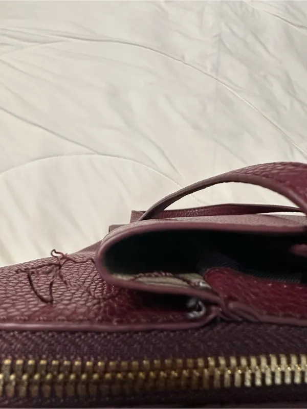 Thacker Anya Burgundy Tote Bag - Women's Shoulder Bag - Image 13