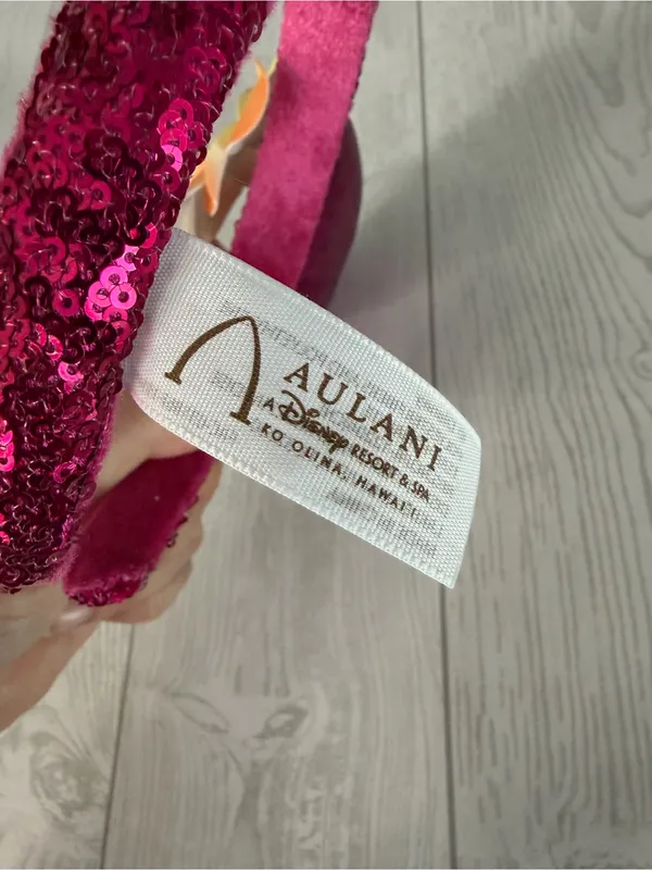 Disney Aulani Minnie Ears Headband Sequin Plumeria - Image 2