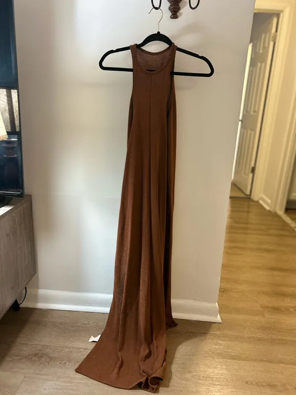 Brown SHEIN vacation cover up dress - Image 2