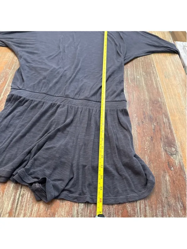 Young Fabulous & Broke Charcoal Long Sleeve Romper Small - Image 10