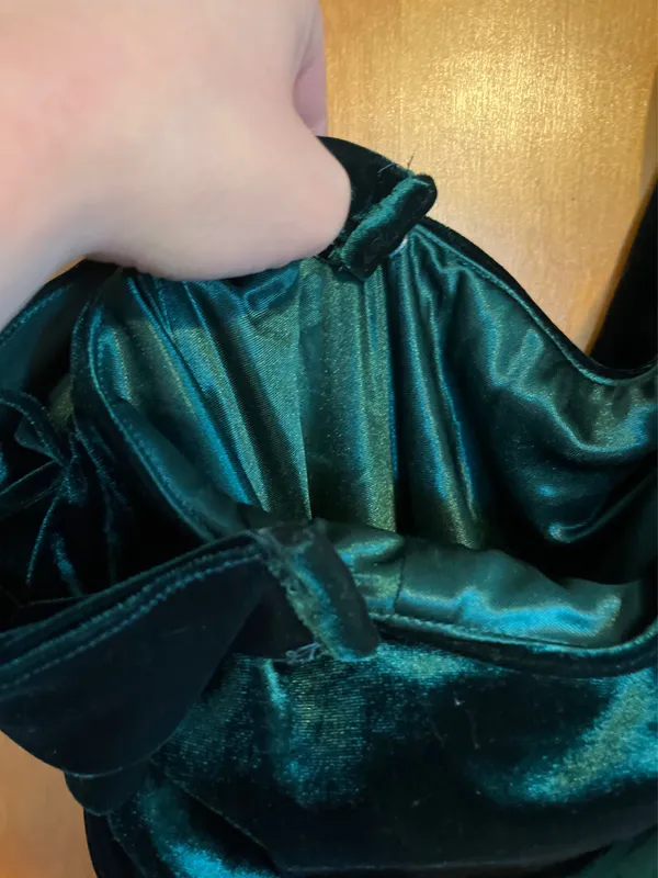 Revelry Emerald Green Velvet Moira Dress - Image 3