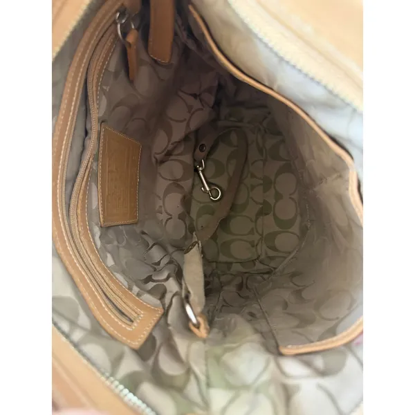 Coach Legacy Soho Tan Leather Bucket Hobo Crossbody Bag (Markings) - Image 8