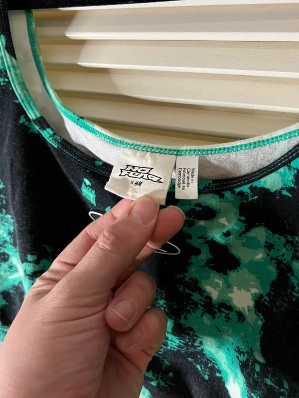 No Fear LG Green Cotton Sports Bra Bandeau - Image 3