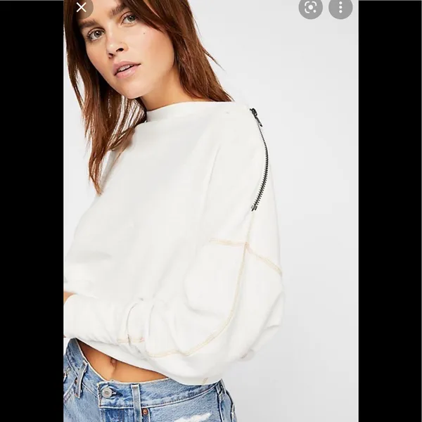 Free People top with zipper - Image 2