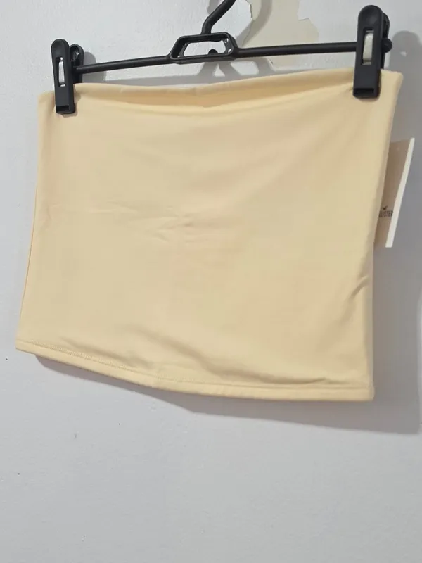 Hollister Soft Stretch Seamless Fabric Tube Top - Butter Yellow - Women's Size M - Image 3