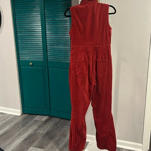 Free People NWOT CRVY Ring The Alarm Corduroy One-Piece S short - Image 7