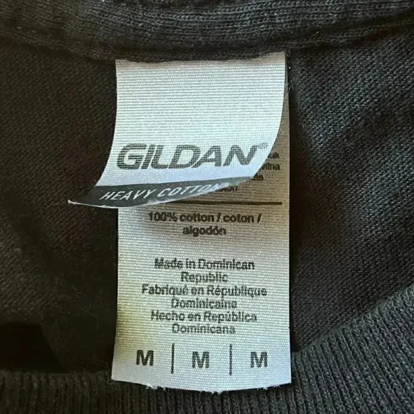 Gildan Unisex Black Cotton Inhala Lo Bueno Exhala Lo Malo Graphic Tee‎ Medium - Image 3