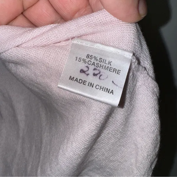 Lola & Sophie‎ Small Light Pink Silk Cashmere Blend Sweater CP - Image 3
