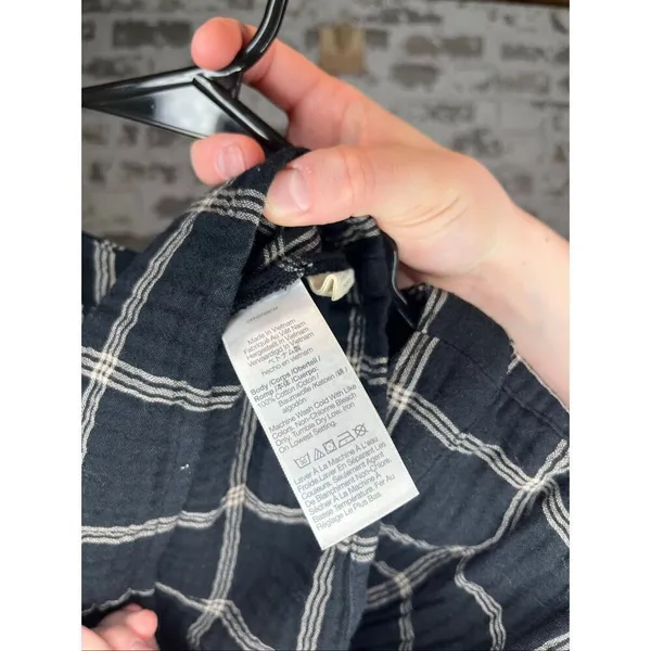 Madewell | women plaid cotton blouse - Image 3