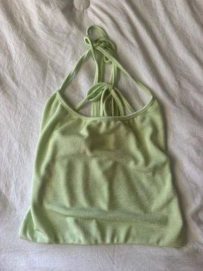 Edikted Keke Tie Back Top Lime (part of a set) !!skirt listed on my account!! - Image 4