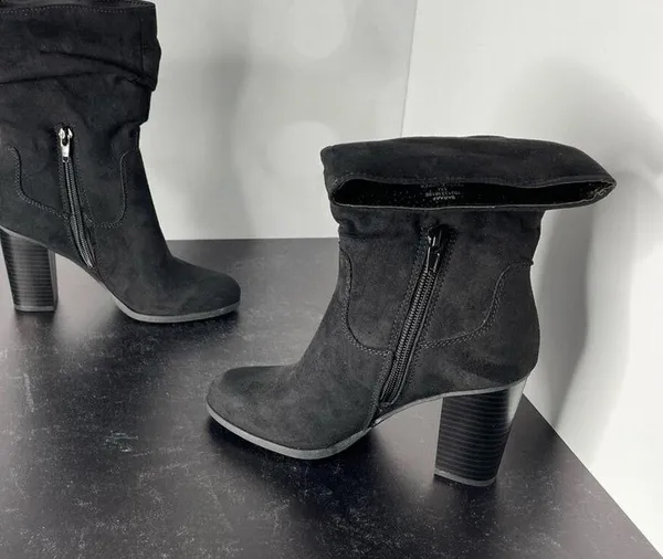 STYLE & CO Women’s Saraa Slouch Mid-Shaft Boots Black Microfiber Sz 5 - Image 4