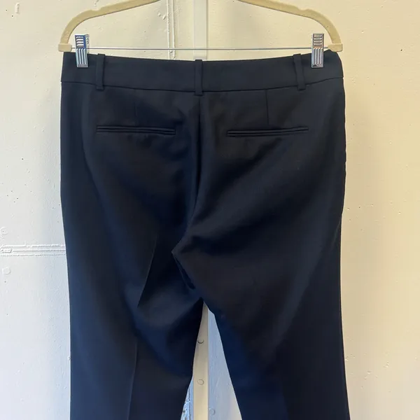 Ann Taylor Dark Navy Wool Blend Straight Leg Dress Pants Trousers Size 6 Career - Image 5