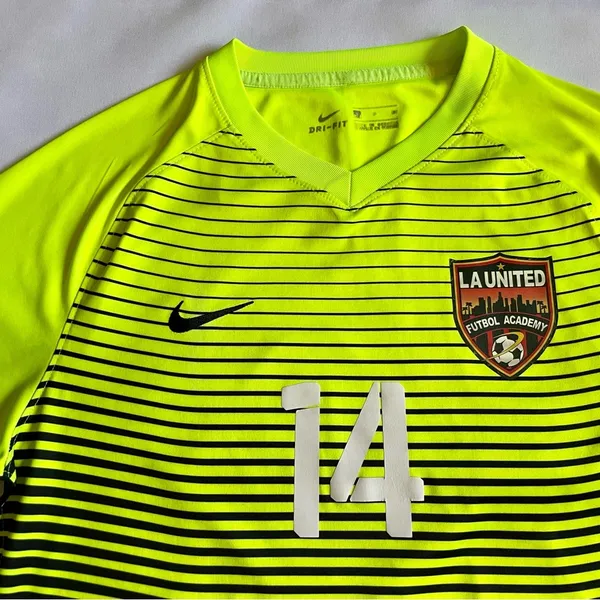 LA United Futbol Academy Woman’s Shirt Yellow Soccer Jersey Adidas Size Small - Image 3