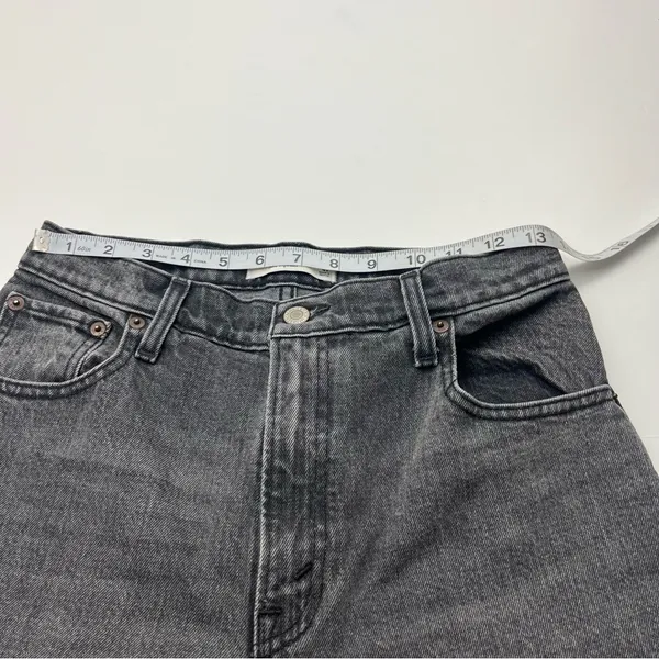 Abercrombie & Fitch 90s Straight‎ Ultra High Rise Womens Size 27 / 4 Black Jean - Image 7