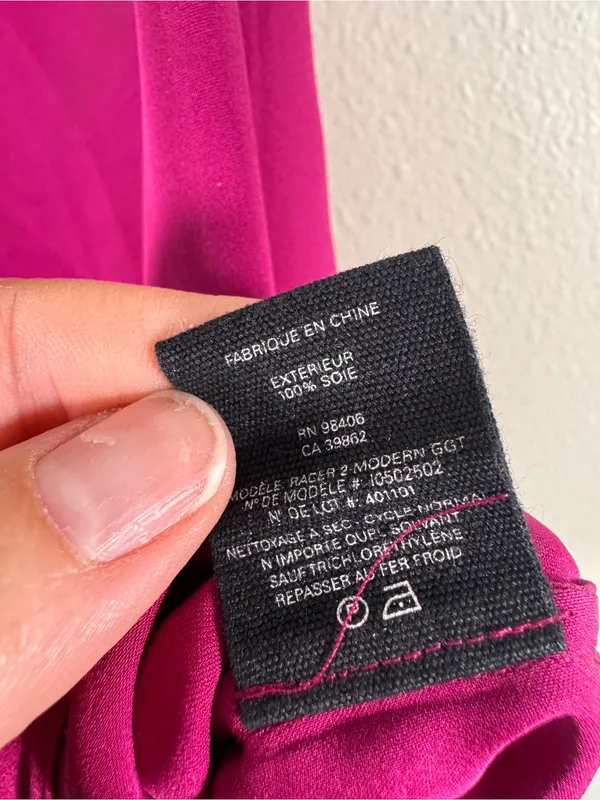 Theory Magenta Pink Silk Sleeveless Blouse Womens S Classic Corpcore Fall Top - Image 8