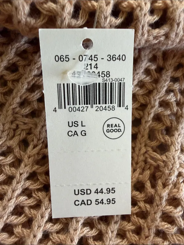 aerie Open-Weave Crewneck Sweater in Tan - Image 6