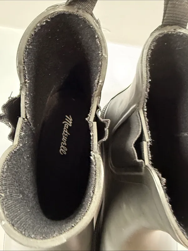 Madewell Black Chelsea Rain Ankle Boots - Women - Image 3