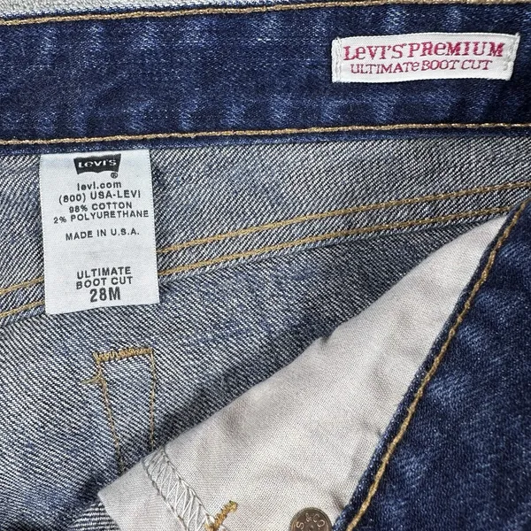 Vintage LEVI'S Jeans Womens 28 90's Made in USA Premium Ultimate Bootcut Y2K - Image 2