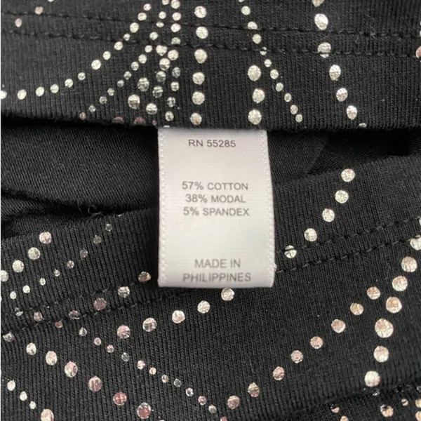 Express Glam Black & Silver Shimmer Sparkly Tunic Tank Stretch‎ Blouse -S NWT - Image 10
