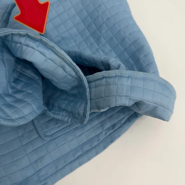 Harve Bernard Jacket Womens 10 Blue Quilted Button Up Cuff Sleeves - flaws/read - Image 10