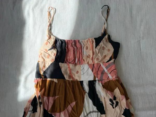 Shore Brand printed smocked midi dress - Image 3