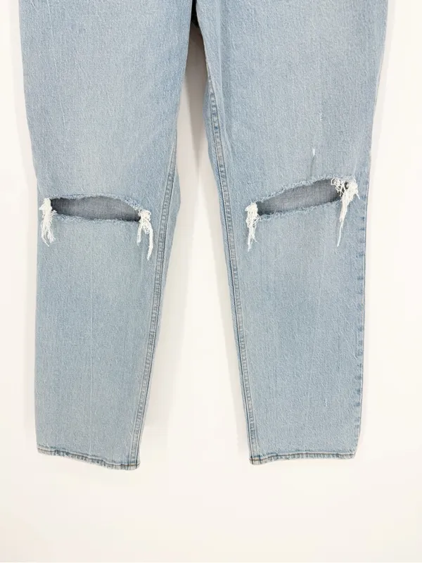 Abercrombie & Fitch 90s Straight Ultra High Rise Curve Love Jeans 30 Blue - Image 5