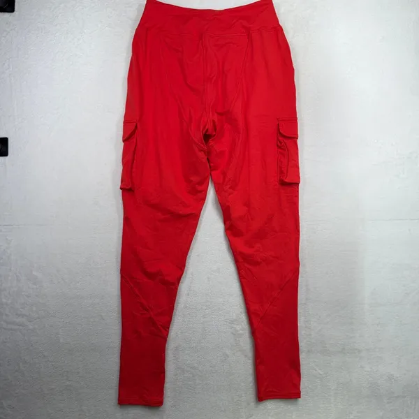 Free People FP Movement S Off Road Joggers Pants Utility Slouchy Red Relaxed - Image 9